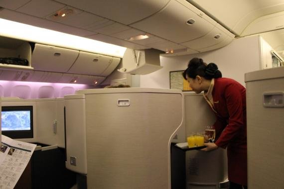 Cathay Pacific Review Business Class New York, JFK to Hong Kong, HKG – CX845