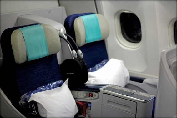 Aircalin Business Class Review Osaka (KIX) to Noumea (NOU) A330 and KIX Air Side Lounge Review