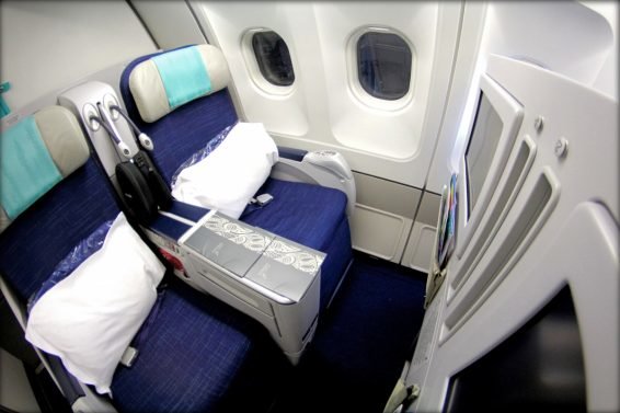 Aircalin Business Class Review Osaka (KIX) to Noumea (NOU) A330 and KIX Air Side Lounge Review