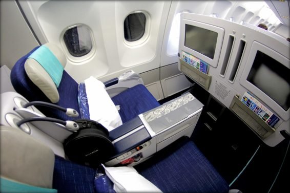 Aircalin Business Class Review Osaka (KIX) to Noumea (NOU) A330 and KIX Air Side Lounge Review