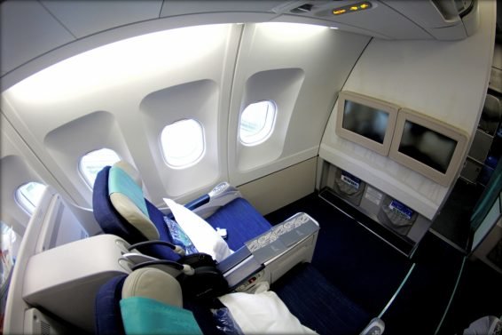 Aircalin Business Class Review Osaka (KIX) to Noumea (NOU) A330 and KIX Air Side Lounge Review