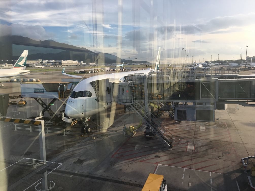 Cathay Pacific Economy Review Cebu (CEB) to Hong Kong (HKG) A330, Plaza Premium Lounge Cebu Review and Cathay Pacific Economy Review Hong Kong (HKG) to San Francisco (SFO) A359
